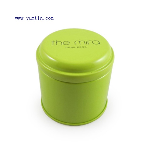 Round shaped tea tin box