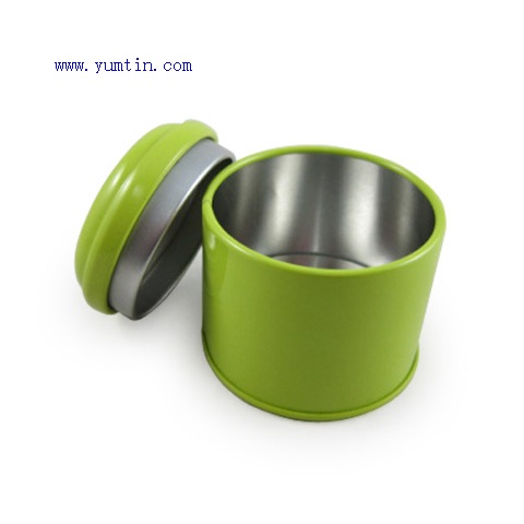 Round shaped tea tin box