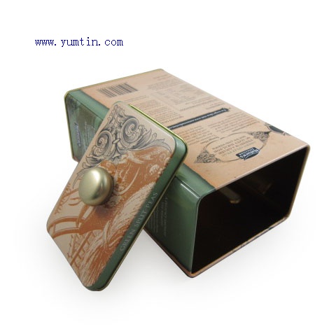 Rectangular shape food tin box